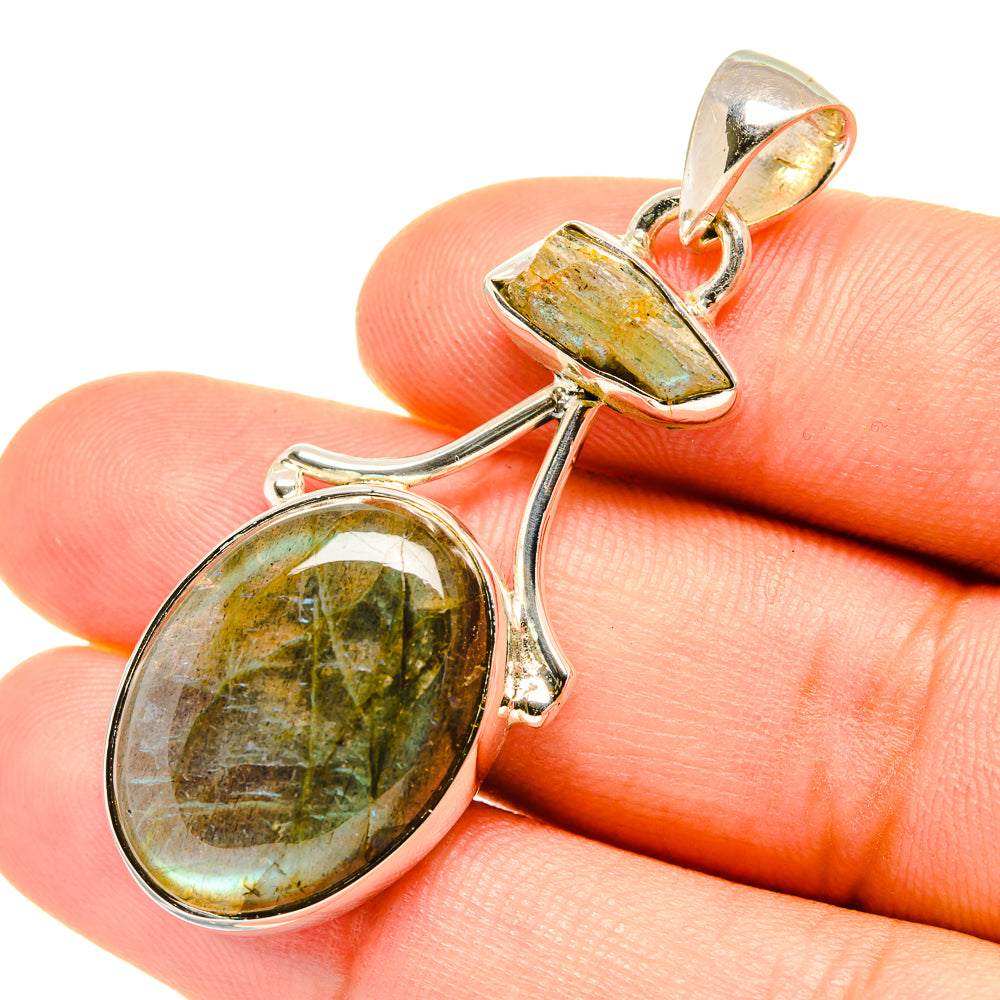Labradorite Pendants handcrafted by Ana Silver Co - PD7329