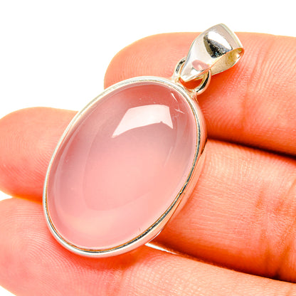 Rose Quartz Pendants handcrafted by Ana Silver Co - PD7331