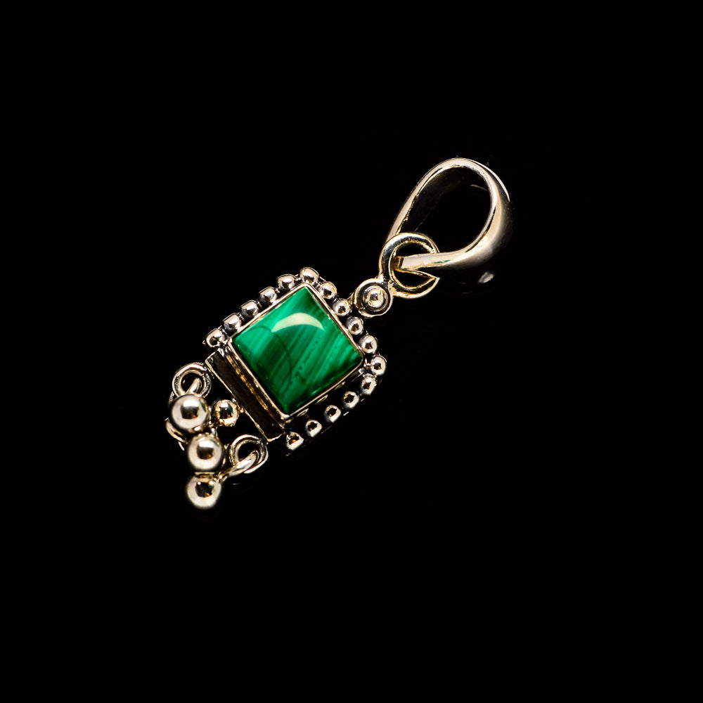 Malachite Pendants handcrafted by Ana Silver Co - PD733254