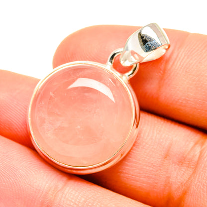 Rose Quartz Pendants handcrafted by Ana Silver Co - PD7333