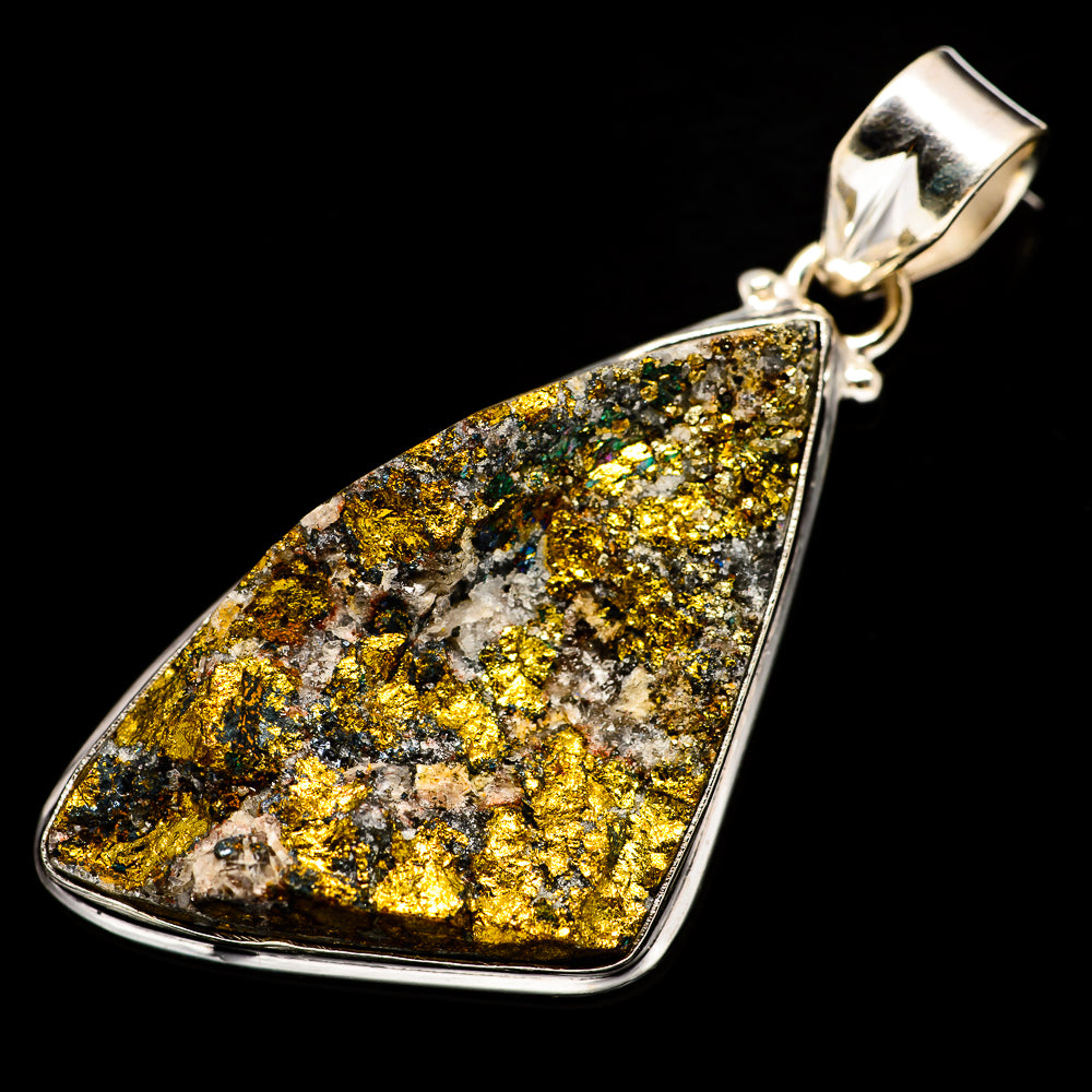 Spectro Pyrite Druzy Pendants handcrafted by Ana Silver Co - PD733349