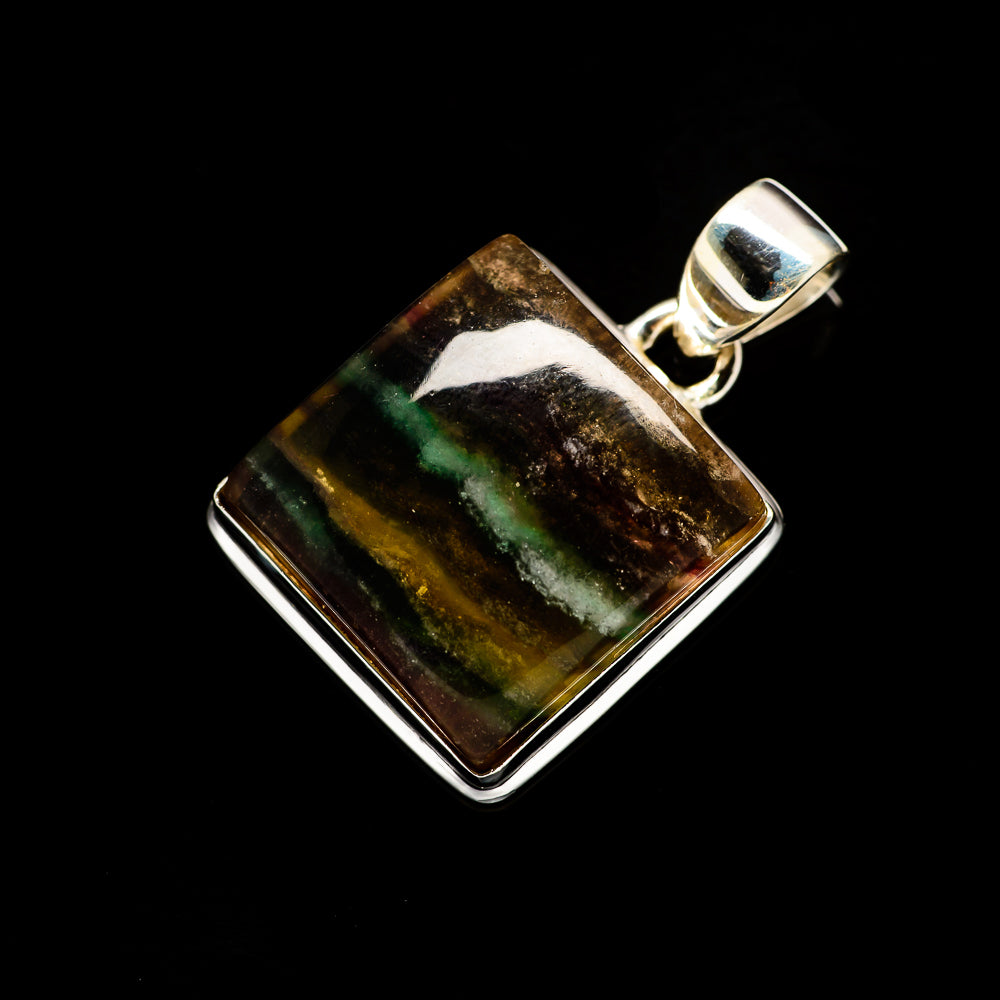 Green Fluorite Pendants handcrafted by Ana Silver Co - PD733400