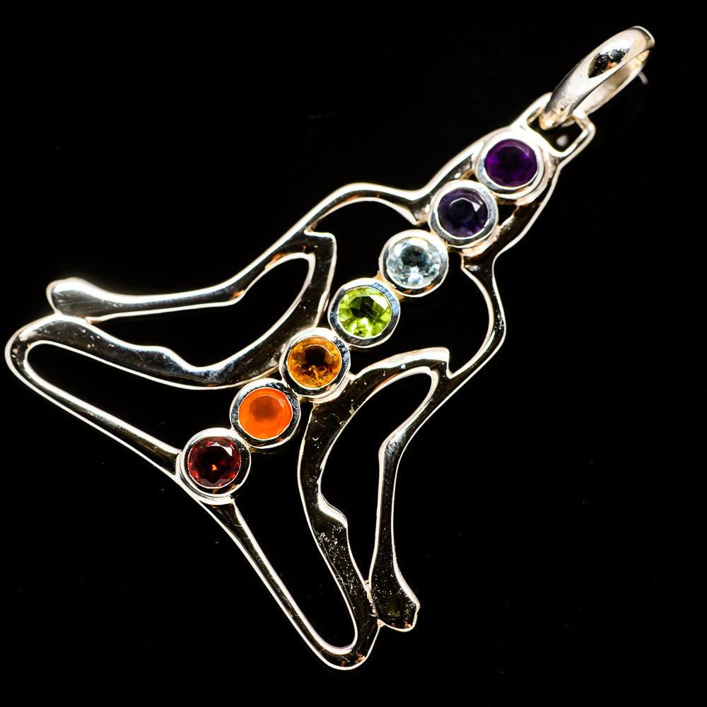 Multi-Stone Chakra Pendants handcrafted by Ana Silver Co - PD733428