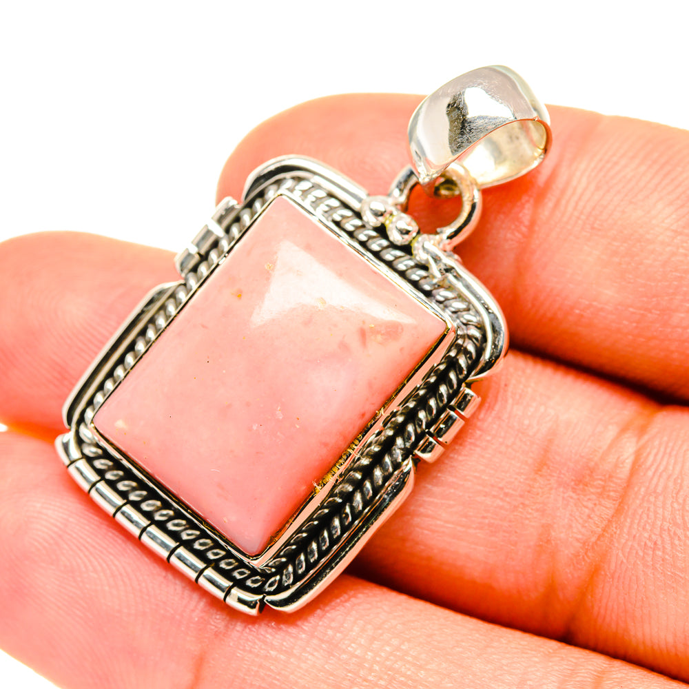Pink Opal Pendants handcrafted by Ana Silver Co - PD7340