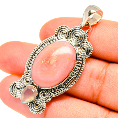 Pink Opal Pendants handcrafted by Ana Silver Co - PD7341