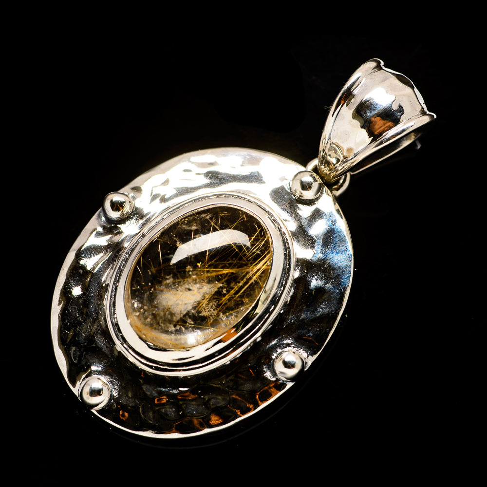 Rutilated Quartz Pendants handcrafted by Ana Silver Co - PD734295