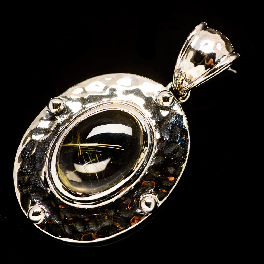 Rutilated Quartz Pendants handcrafted by Ana Silver Co - PD734582