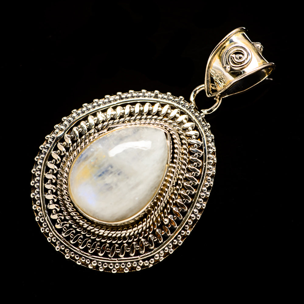Rainbow Moonstone Pendants handcrafted by Ana Silver Co - PD734913