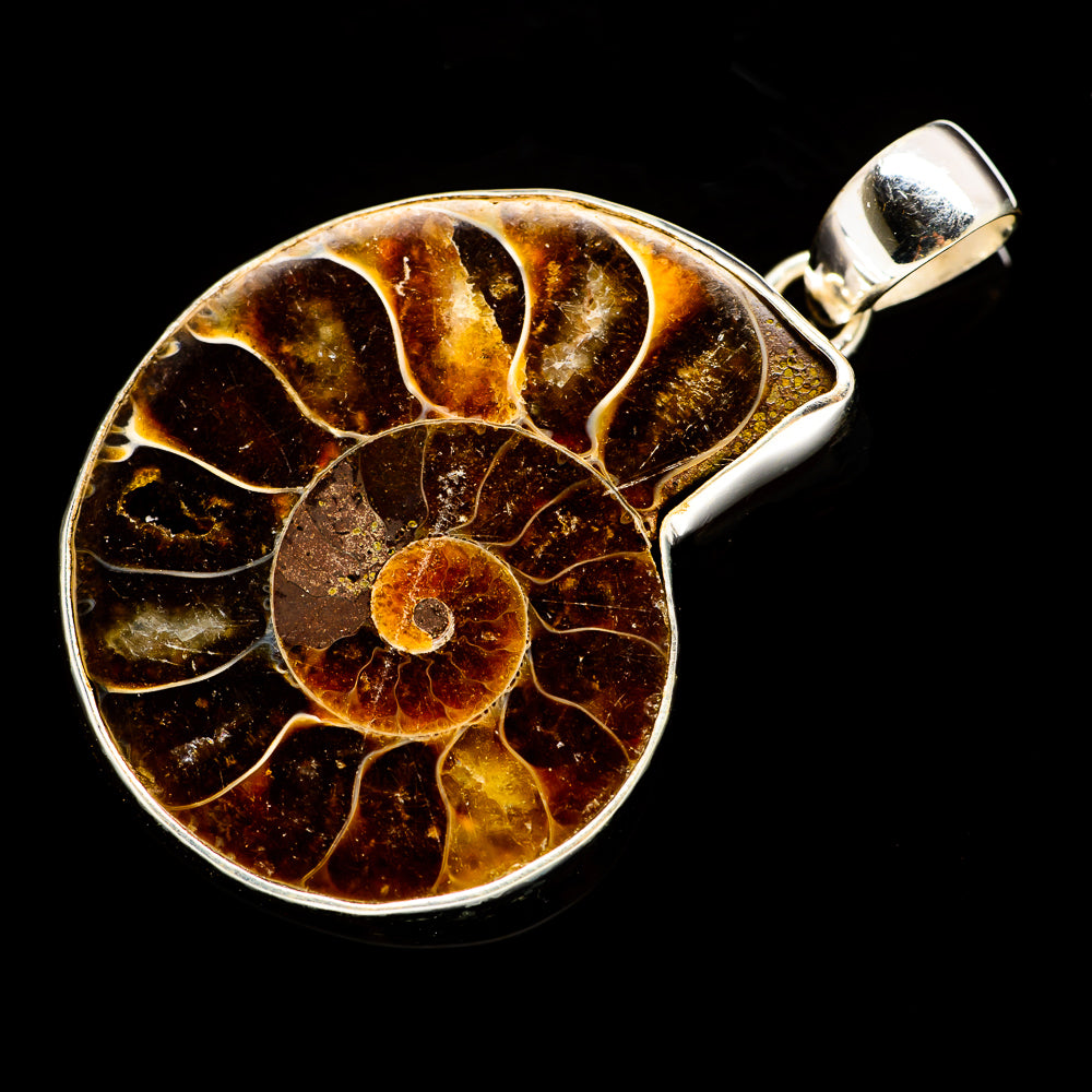 Ammonite Fossil Pendants handcrafted by Ana Silver Co - PD735491