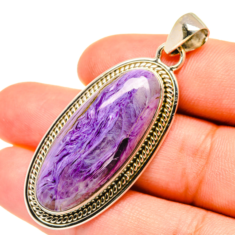 Charoite Pendants handcrafted by Ana Silver Co - PD7357
