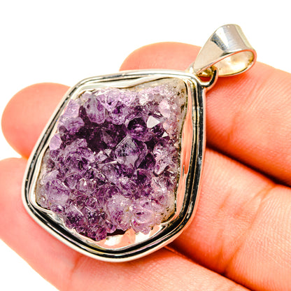 Amethyst Crystal Pendants handcrafted by Ana Silver Co - PD7364