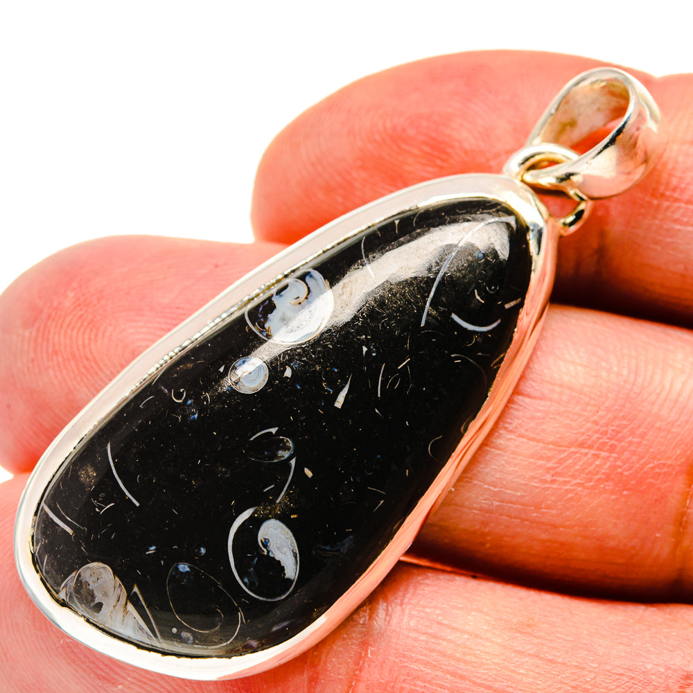 Turritella Agate Pendants handcrafted by Ana Silver Co - PD736585