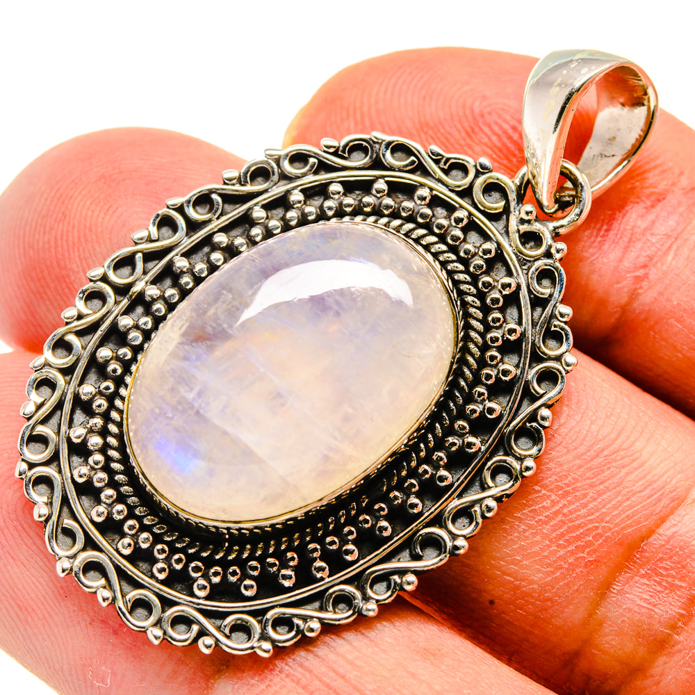 Rainbow Moonstone Pendants handcrafted by Ana Silver Co - PD736938