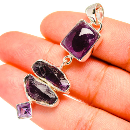 Amethyst Pendants handcrafted by Ana Silver Co - PD7371