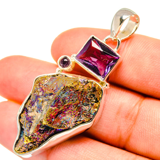Titanium Druzy Pendants handcrafted by Ana Silver Co - PD7373
