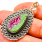 Ruby Zoisite Pendants handcrafted by Ana Silver Co - PD737403