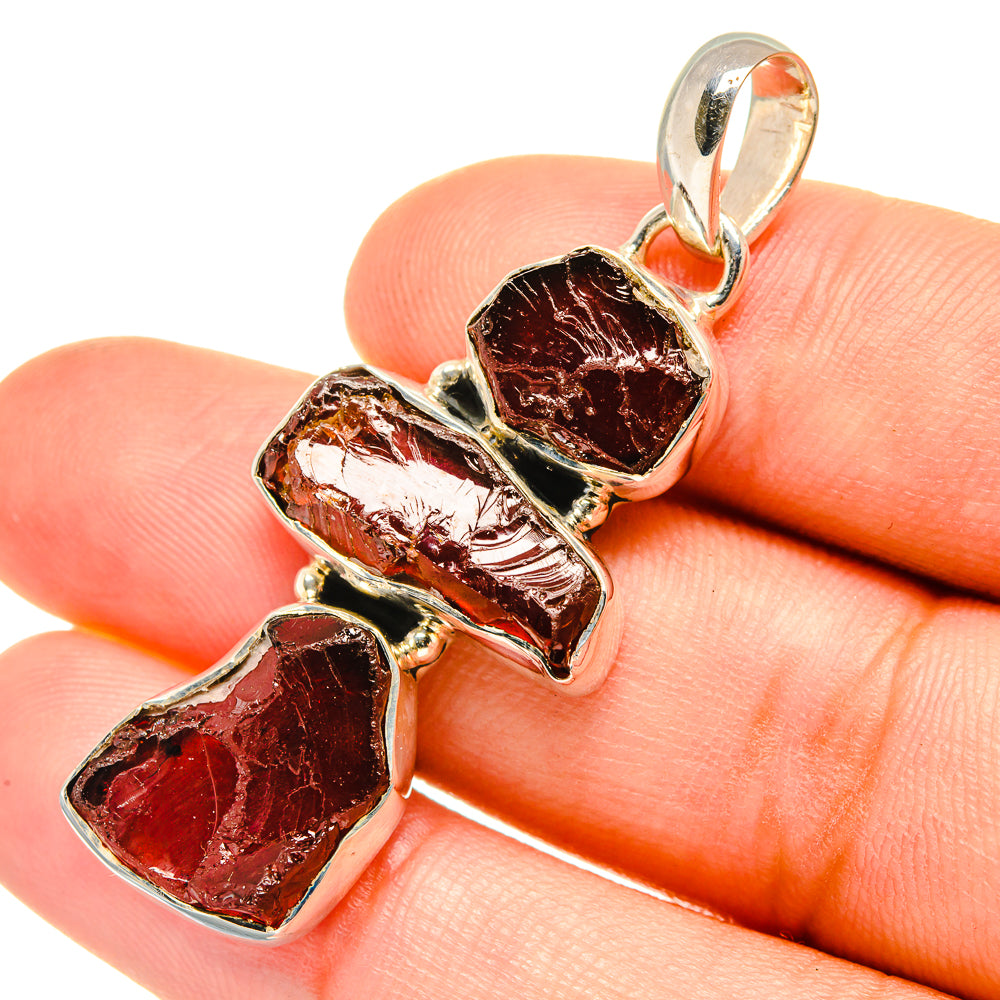 Garnet Pendants handcrafted by Ana Silver Co - PD7377