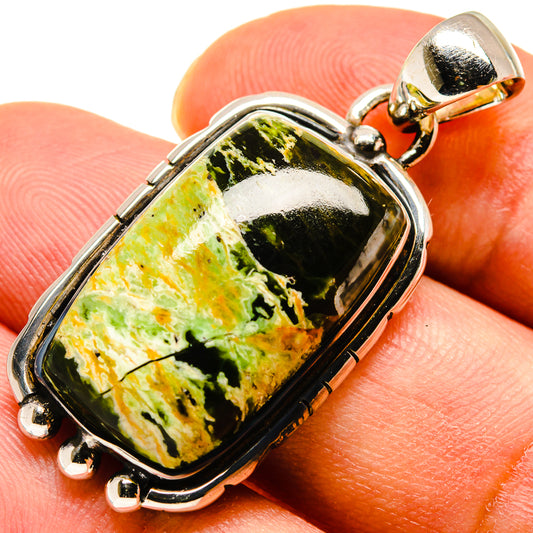 Australian Green Opal Pendants handcrafted by Ana Silver Co - PD737738