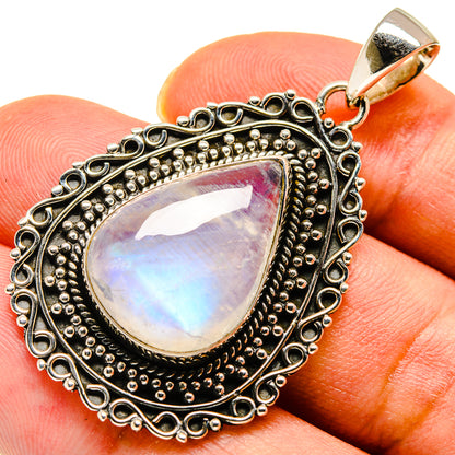 Rainbow Moonstone Pendants handcrafted by Ana Silver Co - PD737766
