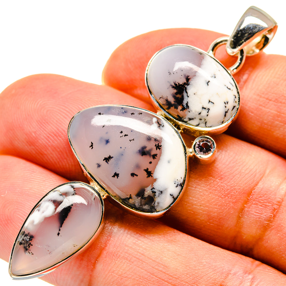Dendritic Opal Pendants handcrafted by Ana Silver Co - PD737778