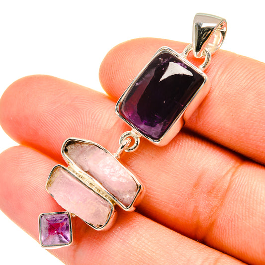 Amethyst Pendants handcrafted by Ana Silver Co - PD7378