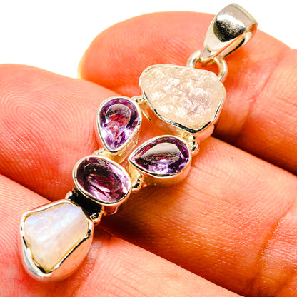 Rainbow Moonstone Pendants handcrafted by Ana Silver Co - PD737830