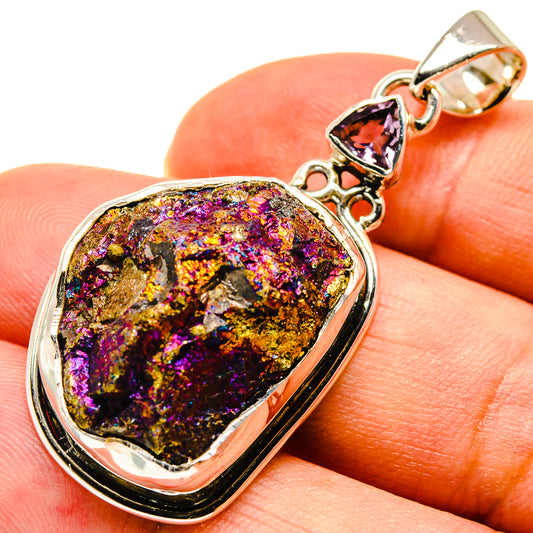 Titanium Druzy Pendants handcrafted by Ana Silver Co - PD737847