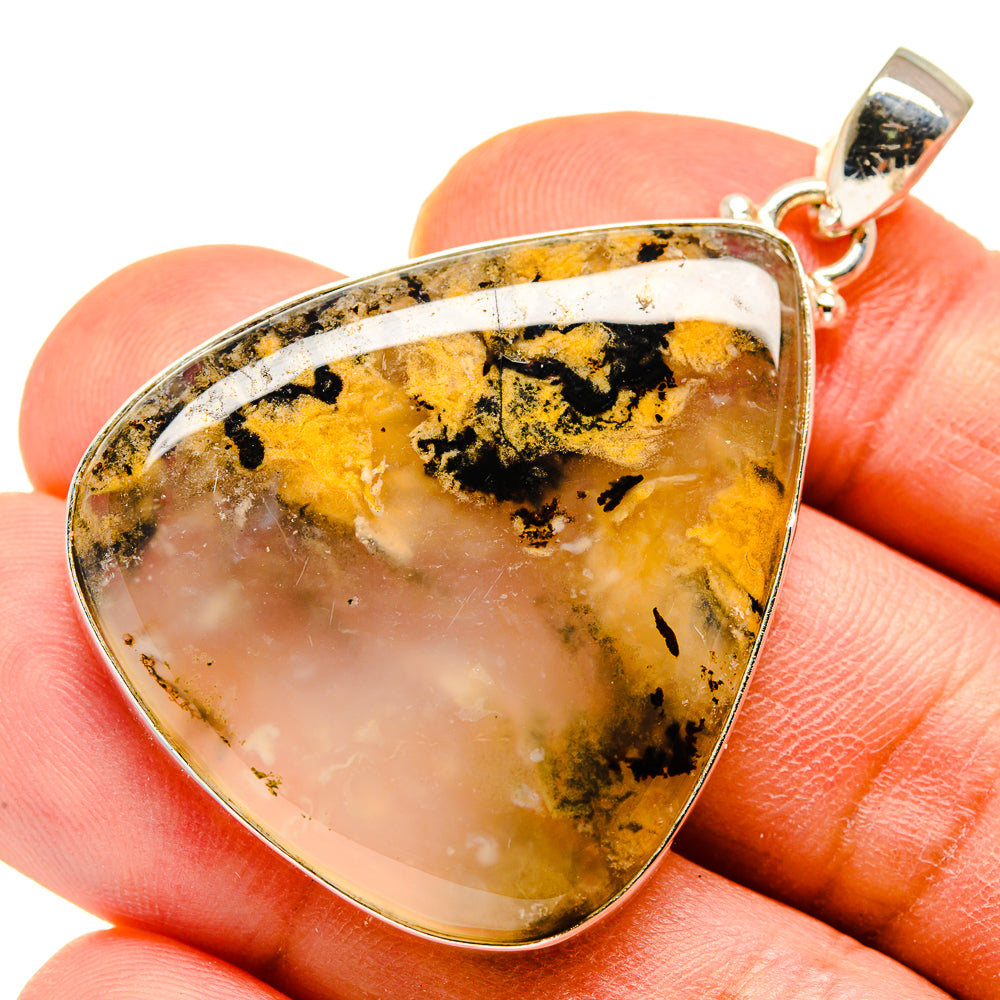 Plume Agate Pendants handcrafted by Ana Silver Co - PD738960