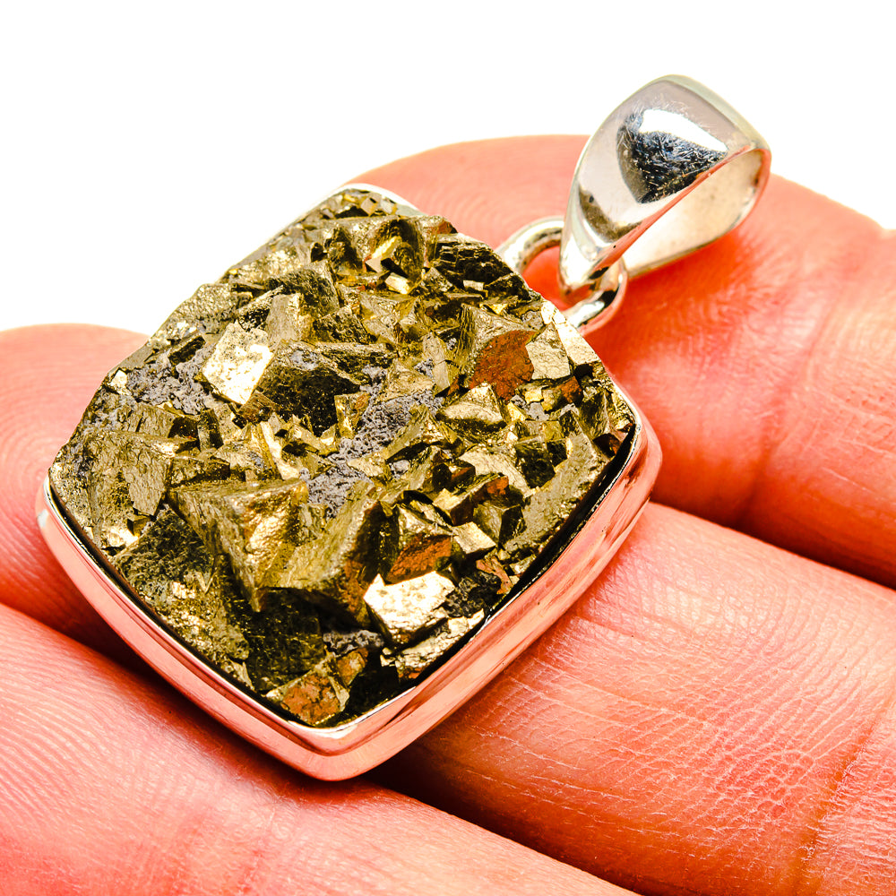 Pyrite Pendants handcrafted by Ana Silver Co - PD738972