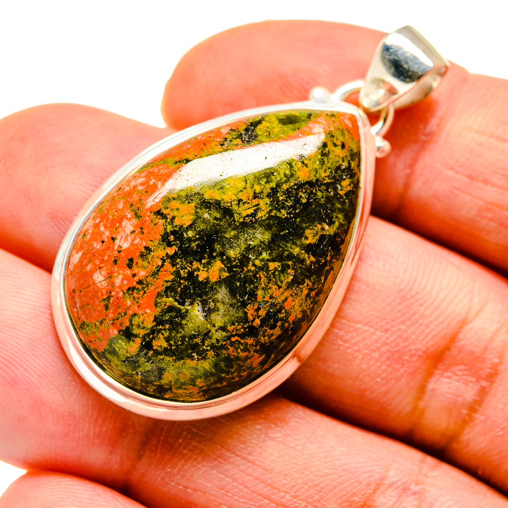 Unakite Pendants handcrafted by Ana Silver Co - PD739074