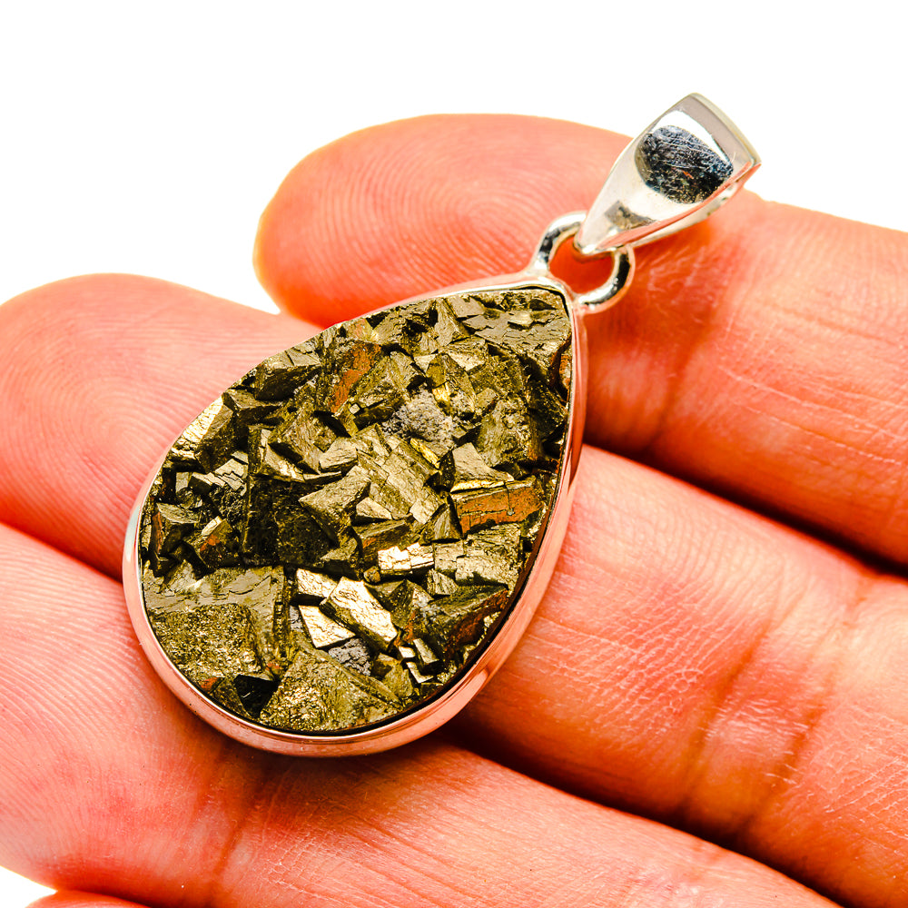 Pyrite Pendants handcrafted by Ana Silver Co - PD739120