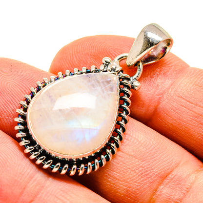 Rainbow Moonstone Pendants handcrafted by Ana Silver Co - PD739170