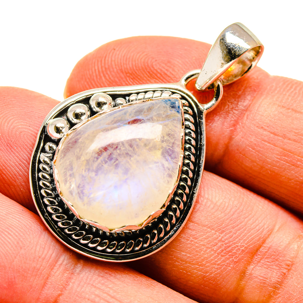 Rainbow Moonstone Pendants handcrafted by Ana Silver Co - PD739176
