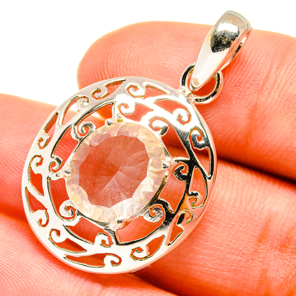 White Quartz Pendants handcrafted by Ana Silver Co - PD7392