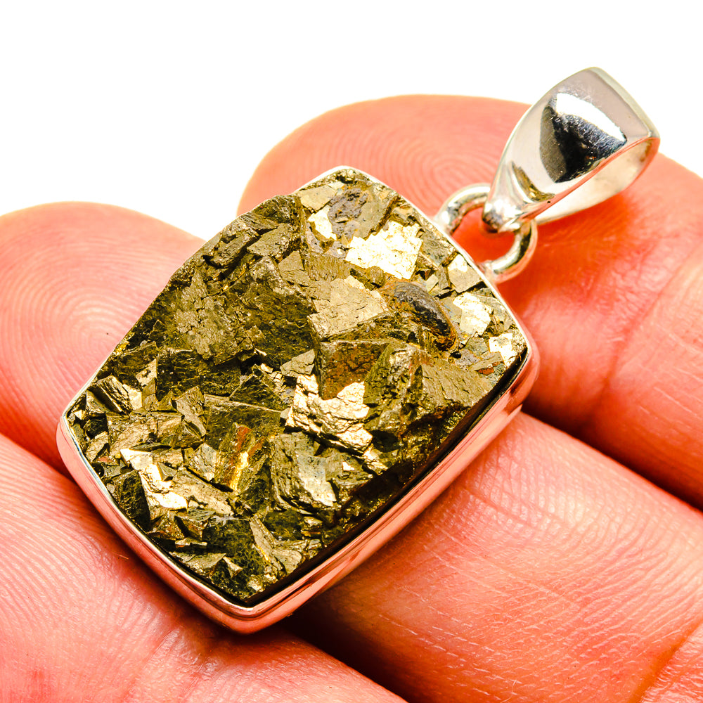 Pyrite Pendants handcrafted by Ana Silver Co - PD739287