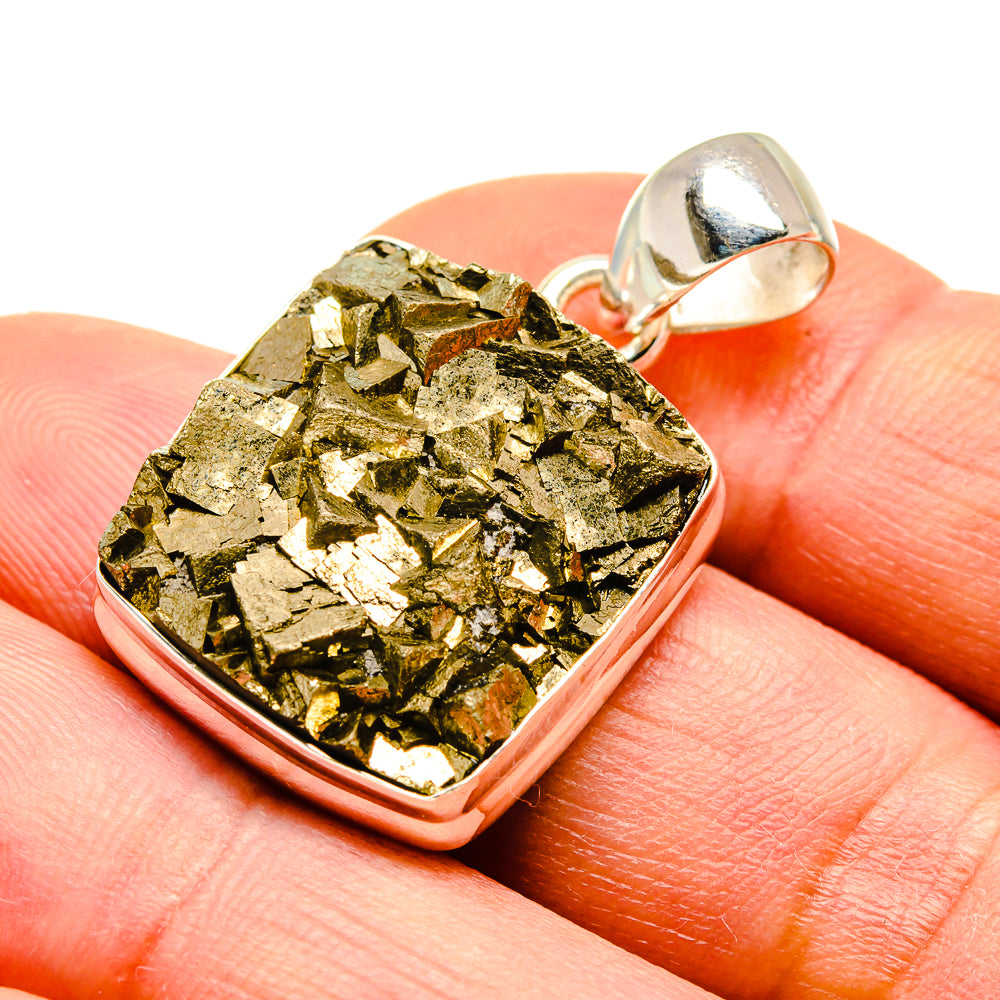 Pyrite Pendants handcrafted by Ana Silver Co - PD739447