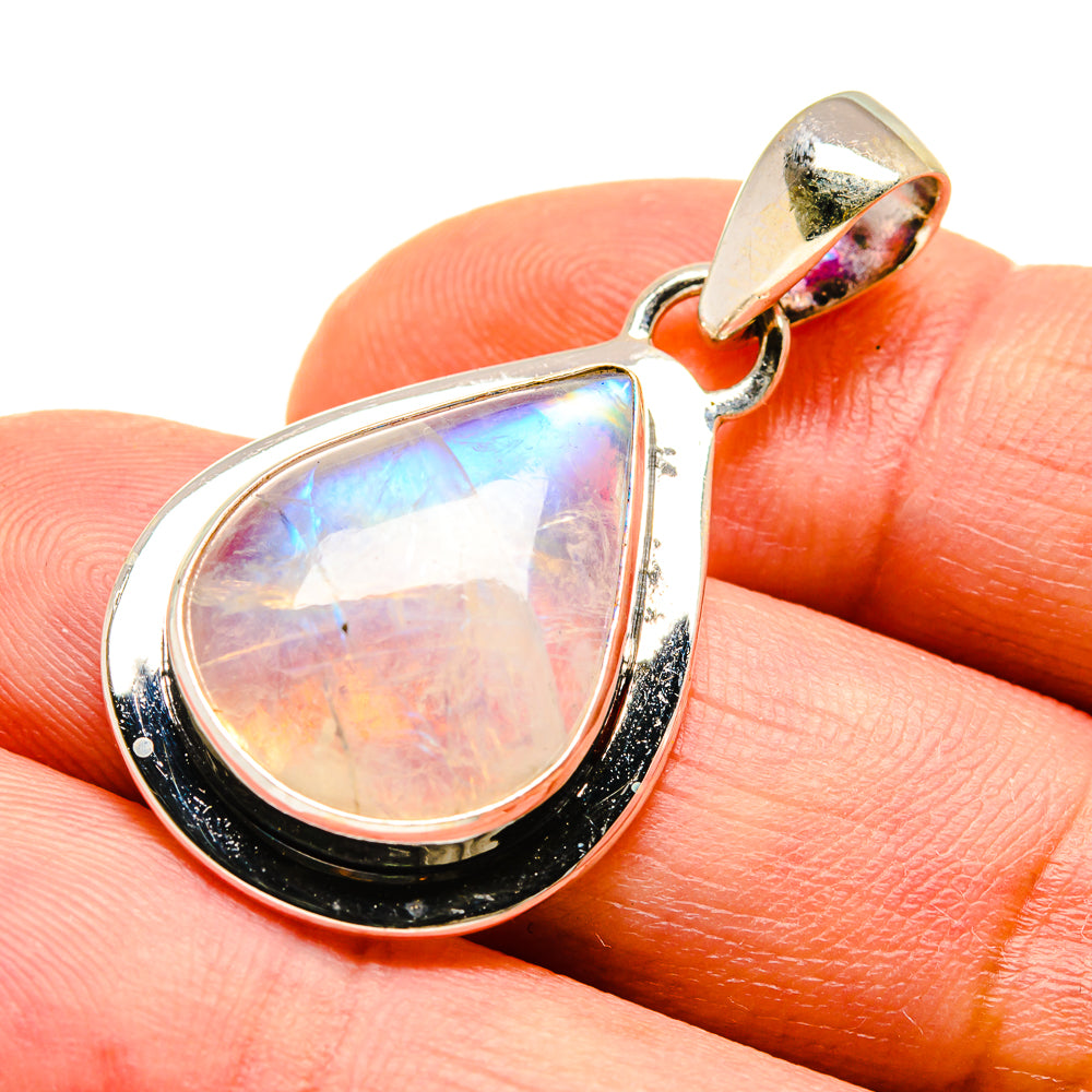 Rainbow Moonstone Pendants handcrafted by Ana Silver Co - PD739449