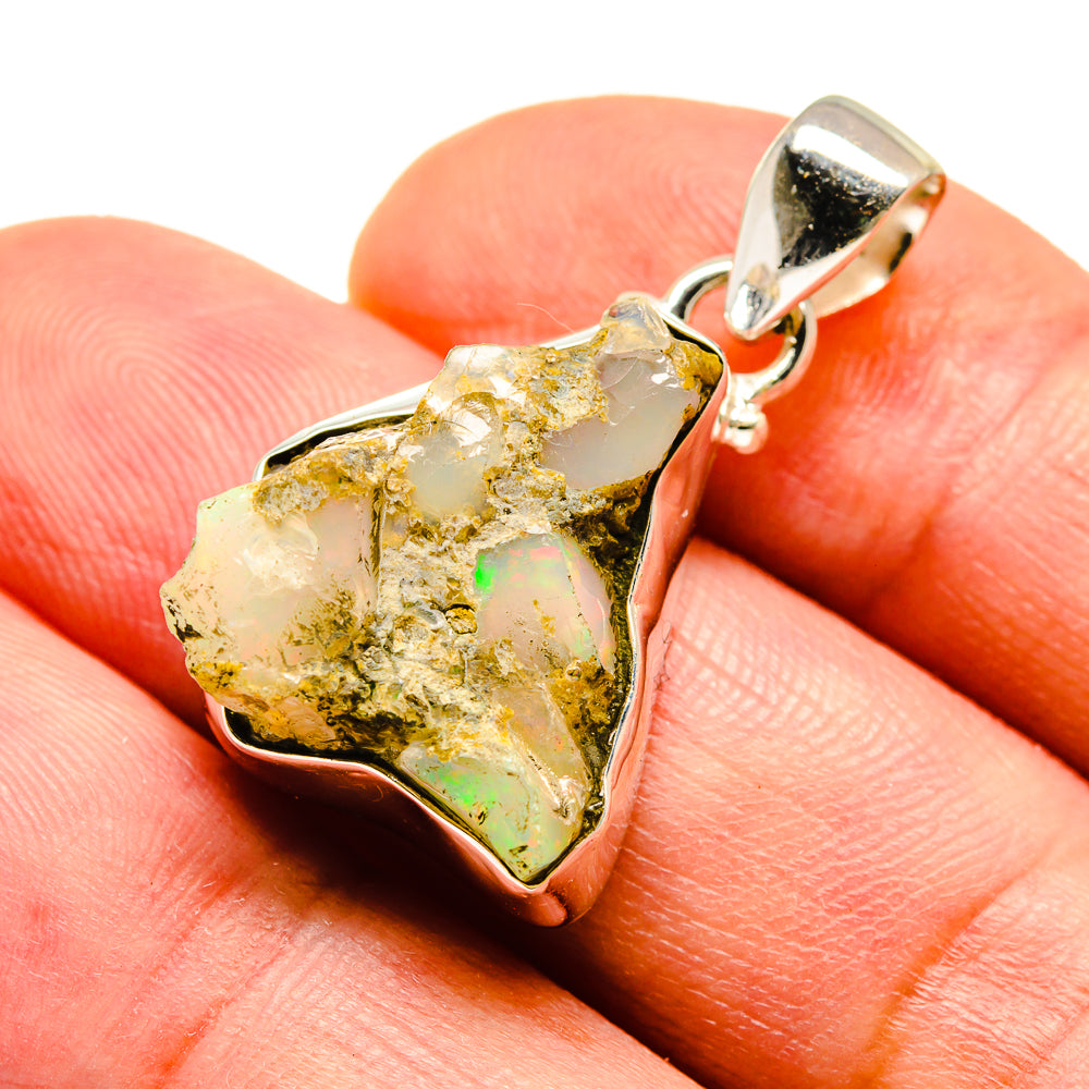 Ethiopian Opal Pendants handcrafted by Ana Silver Co - PD739461