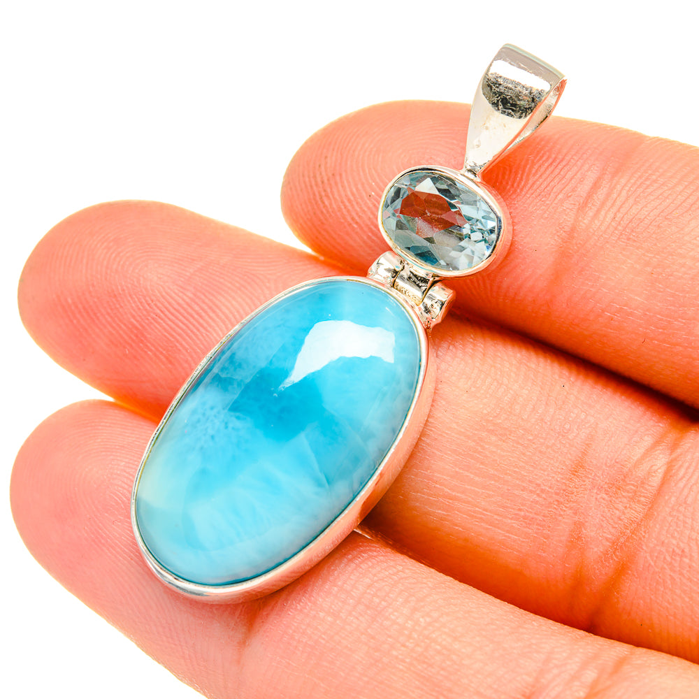 Larimar Pendants handcrafted by Ana Silver Co - PD7395