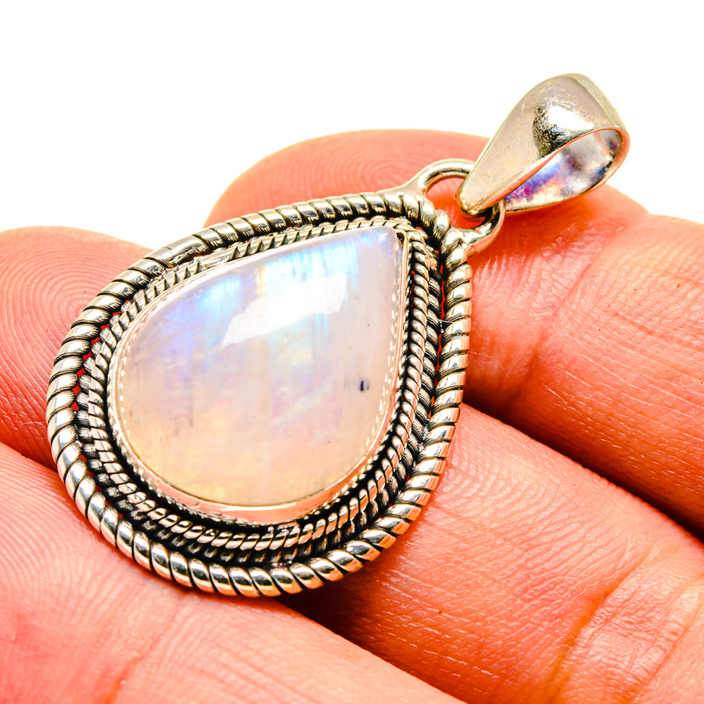 Rainbow Moonstone Pendants handcrafted by Ana Silver Co - PD739553
