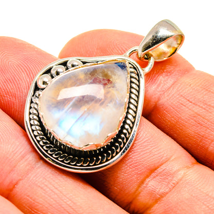 Rainbow Moonstone Pendants handcrafted by Ana Silver Co - PD739561