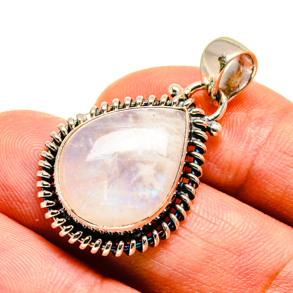 Rainbow Moonstone Pendants handcrafted by Ana Silver Co - PD739595
