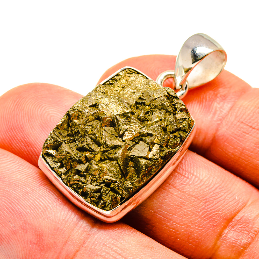 Pyrite Pendants handcrafted by Ana Silver Co - PD739605