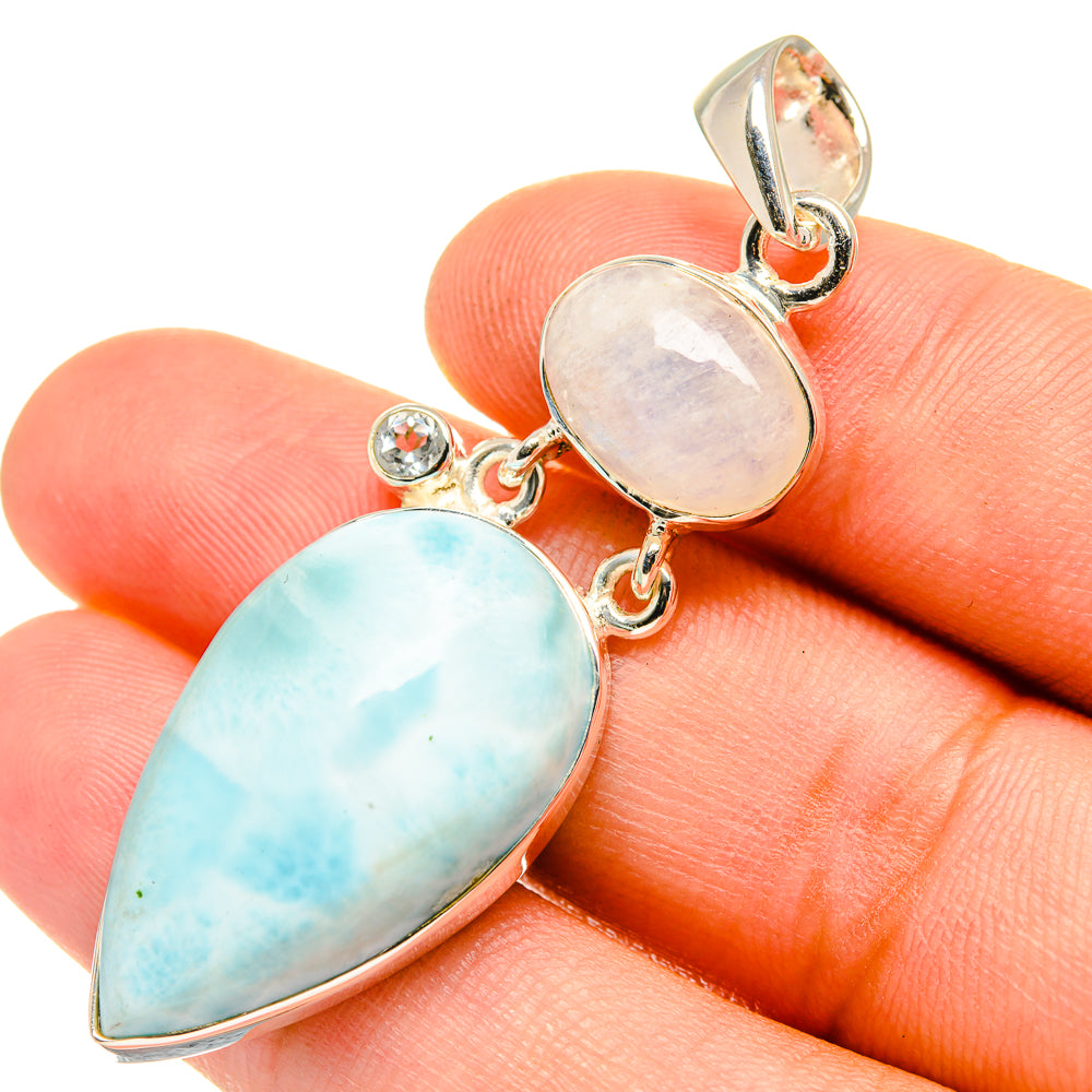 Larimar Pendants handcrafted by Ana Silver Co - PD7397