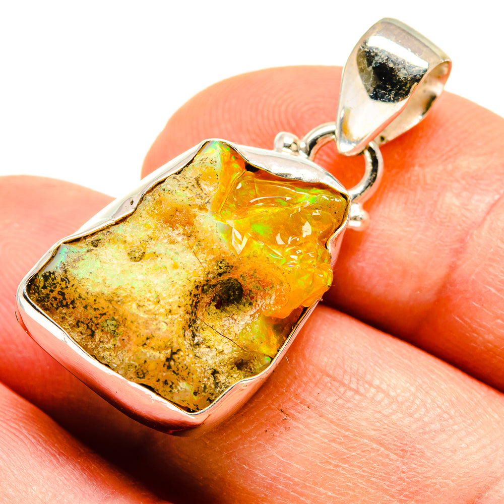 Ethiopian Opal Pendants handcrafted by Ana Silver Co - PD739712