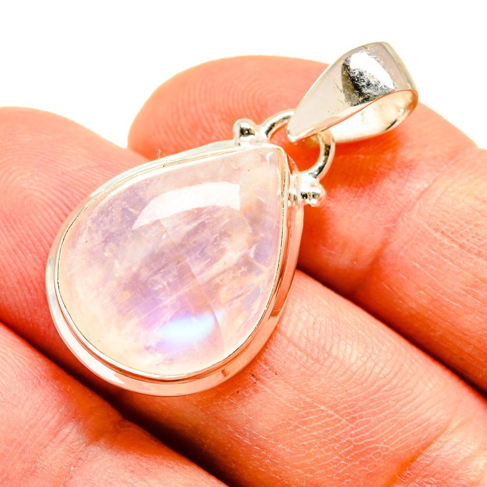 Rainbow Moonstone Pendants handcrafted by Ana Silver Co - PD739714