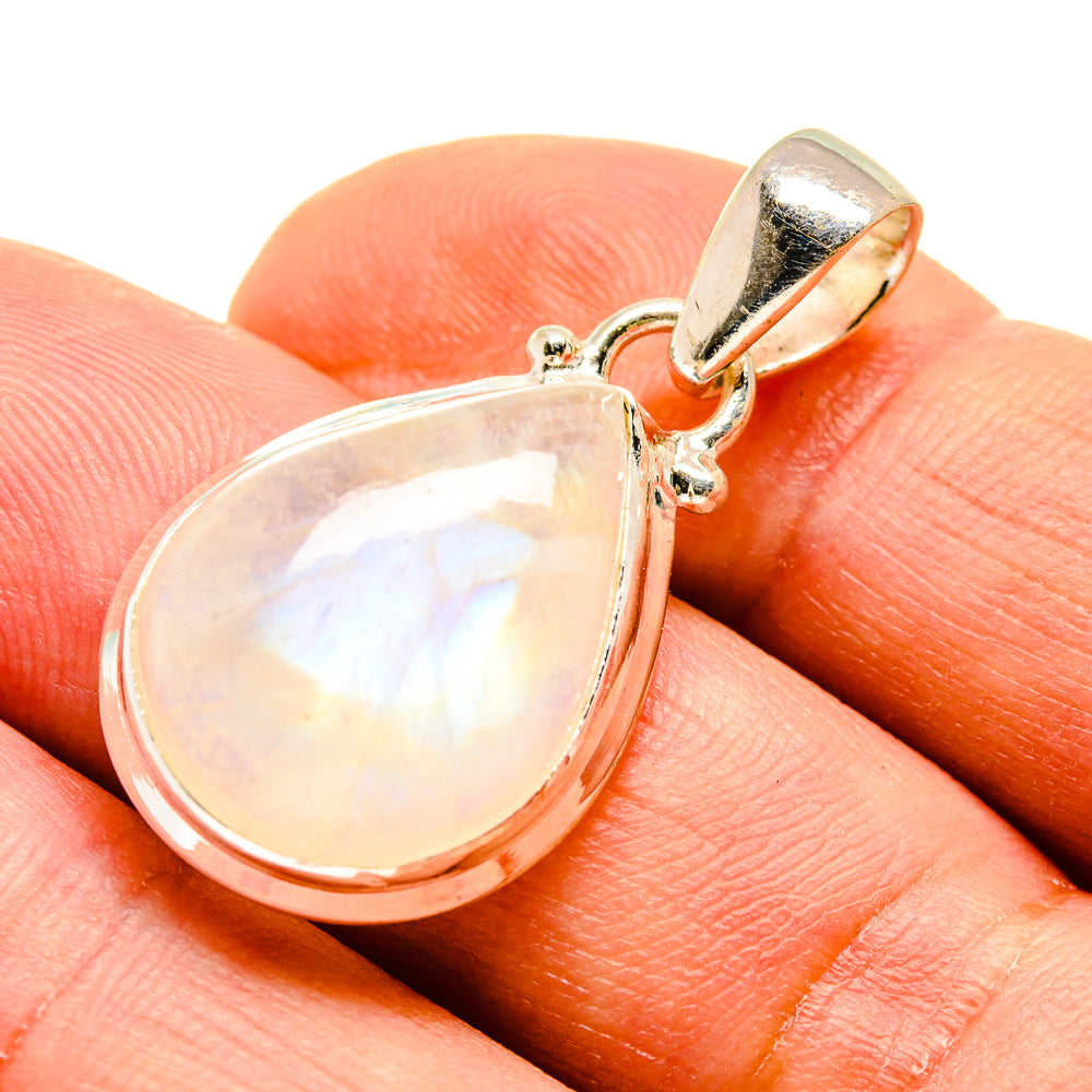 Rainbow Moonstone Pendants handcrafted by Ana Silver Co - PD739849