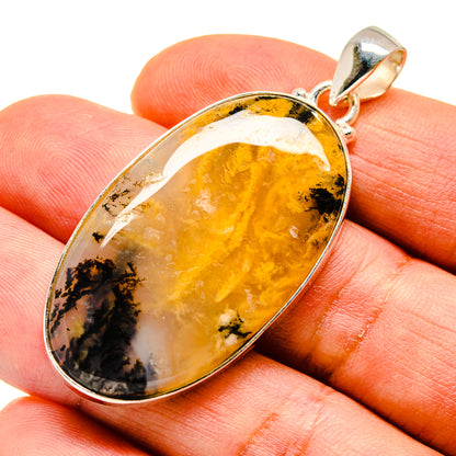 Plume Agate Pendants handcrafted by Ana Silver Co - PD739898
