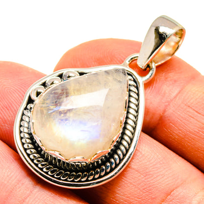 Rainbow Moonstone Pendants handcrafted by Ana Silver Co - PD739937