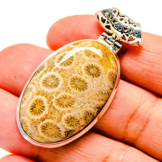 Fossil Coral Pendants handcrafted by Ana Silver Co - PD739972